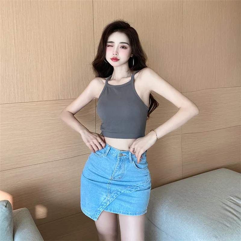 Women's Cotton Underwear Tube Tops Sexy Solid Color Top Fashion Push Up Bra Woman Outdoor Short Tank Up Female Lingerie