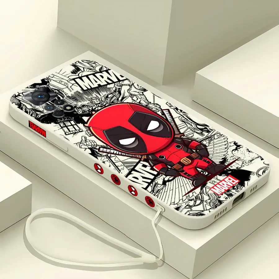 Marvel Deadpool Groot Phone Case for Xiaomi Redmi Note 13 12 Pro Plus 7 10 12S 11S 11 Pro 5G 8 9 10 Pro 9S 9T 10T Silicone Cover