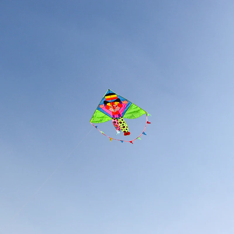 Diversão ao ar livre 1.35m palhaço pipa com 100m alça linha crianças pipa adultos pipa delta pipa voando brinquedos wei kite fábrica