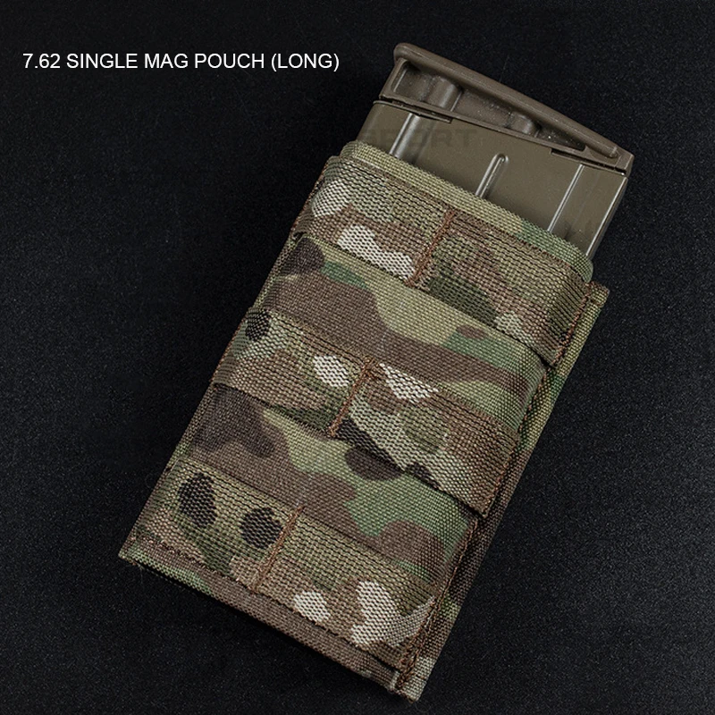 Tactical 7.62 Single Mag Pouch Magazine Pouch KYWI Retention Insert MOLLE Malice Clip Magazine Holder Fits Belt FCPC V5 Vest