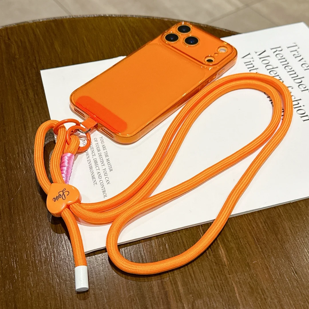 

Ремешок с длинными и короткими бретелями через плечо, брелок одной линии, дизайн любви, одноцветная веревка для аксессуаров для мобильных телефонов