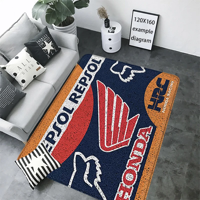 Hallway Rugs Living Room Mat H-Hondas Motorcycle Rugs Foot Carpet Doormat Floor Mat Carpet Anti Slip Mat Kitchen Car Boot Decors