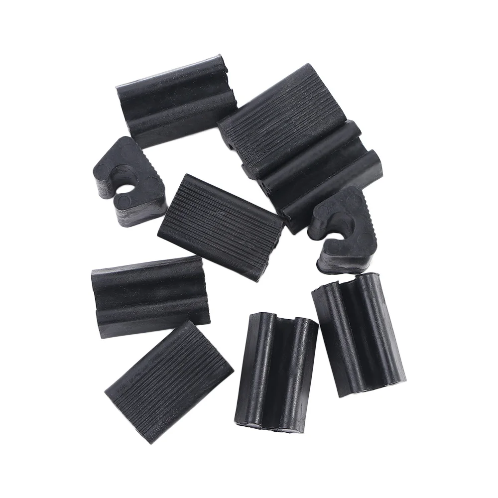 Tilt 10pcs Floor Glides Tubing Caps Furniture Feet Floor Protector Chair Leg Pad Stool Pipe Clamp Damper Tube Rear Pad