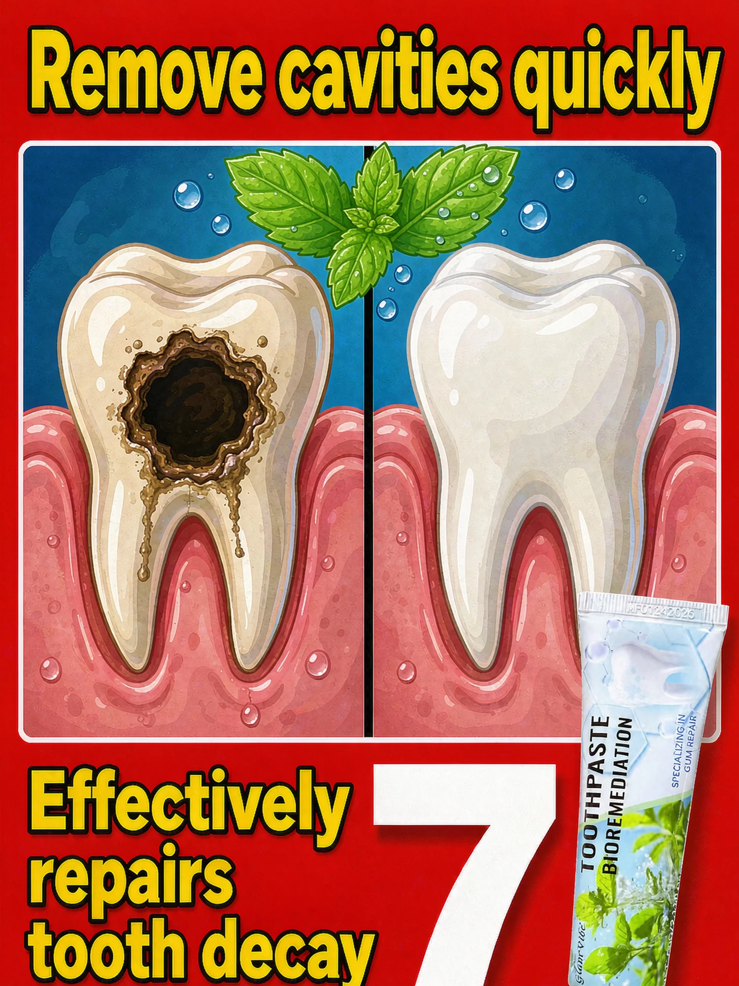 Tooth decay Repair Repair all cavities, protect teeth remove plaque stains Tooth decay repair teeth whitening