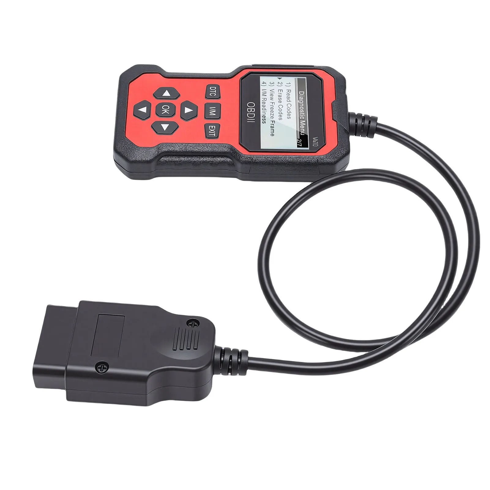 Car Diagnostic Tool OBD2 Code Reader Multi-language Display Live Data Stream Readiness Monitoring For 12V Vehicles