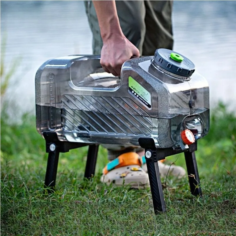 

[Folding legs + universal wheel] Outdoor bucket, camping with faucet, household water storage, purified water truck
