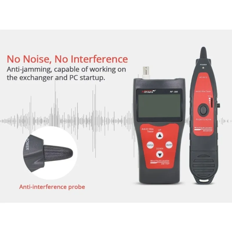 NF-300 Network Cable Tracker POE LAN Wire Detector Professional Network Testing Tool for Electrician