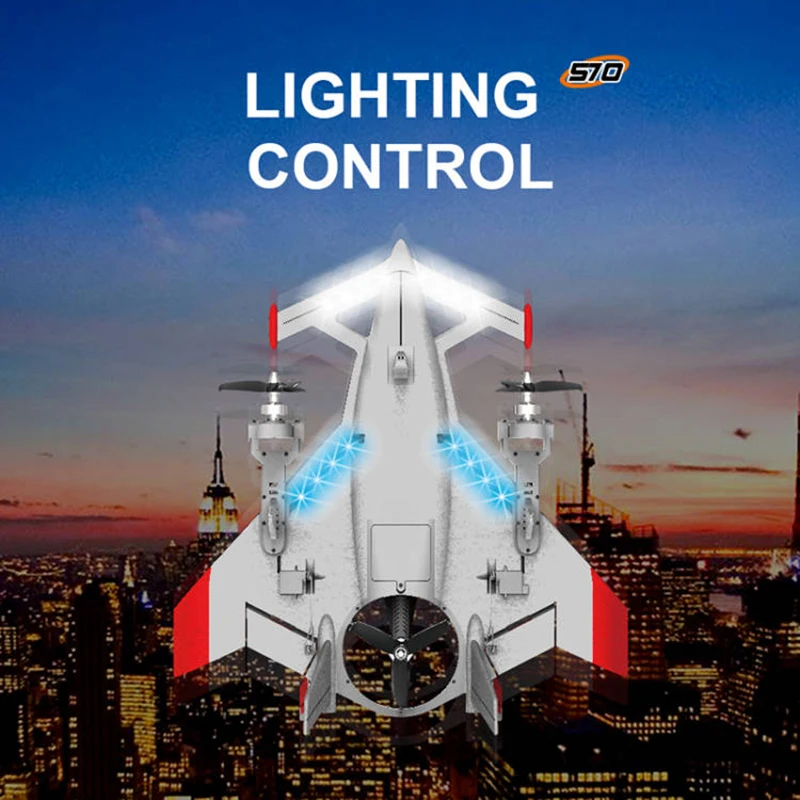 QIDI570 RC Plane 8CH Remote Control Airplane With Brushless Motor 3-Axis Vector Aircraft 3D/6G RC Glider Model Children'S Toy