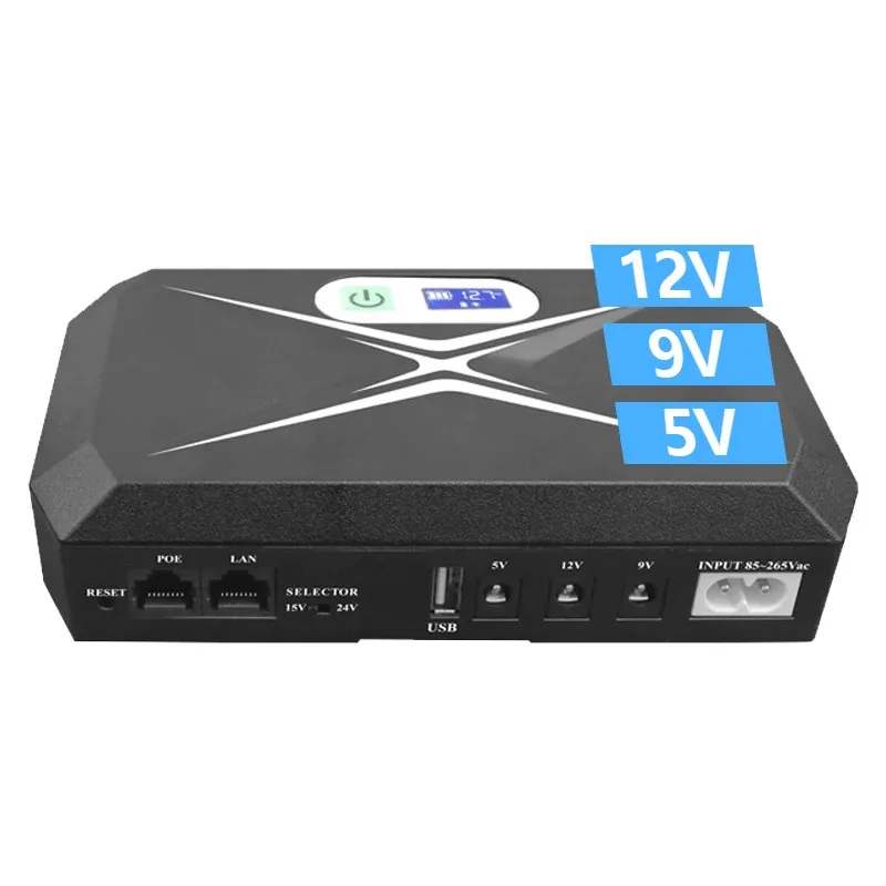 

Резервная батарея Mini Ups для Wi-Fi Маршрутизатор Ups Мини 5 В 9 В 12 В 15 В 24 В 18 Вт Портативный мини-ИБП с литиевой батареей