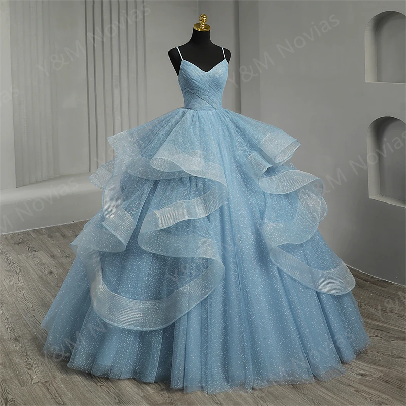 الحلو الأميرة السباغيتي الأشرطة فساتين Quinceanera ، مخصص لون الكرة العباءات ، فيديو حقيقي ، جديد ، حجم كبير ، 16