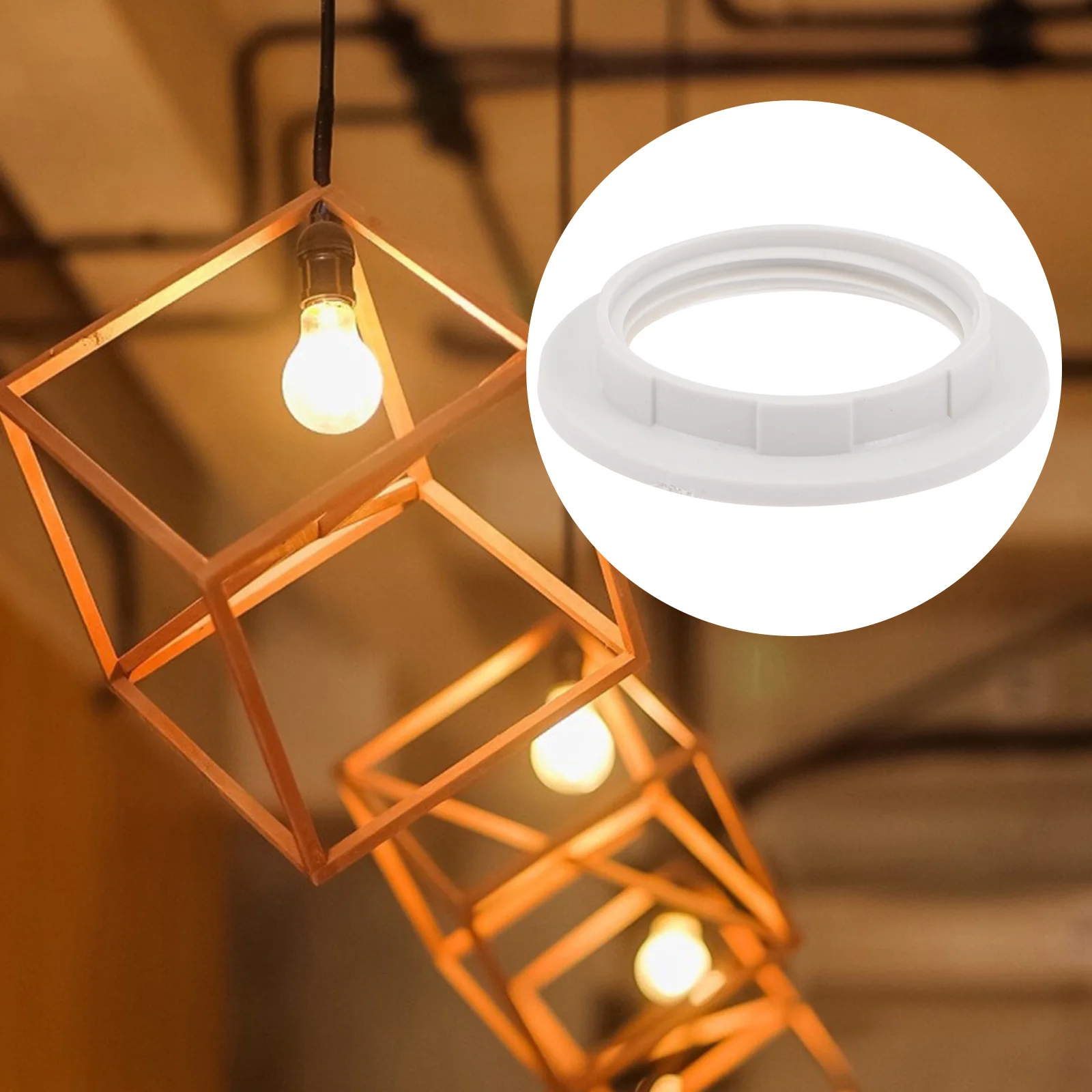 

40Pcs Lamp Accessory Light Shade Ring Sturdy Plastic Socket Ring High Quality Craftsmanship Wear Resistant Ideal for Home