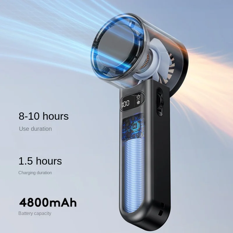 

High-speed Charging Long-life Desktop Fan, Portable, Multi-function Refrigeration Handheld Small Fan 휴대용 선풍기