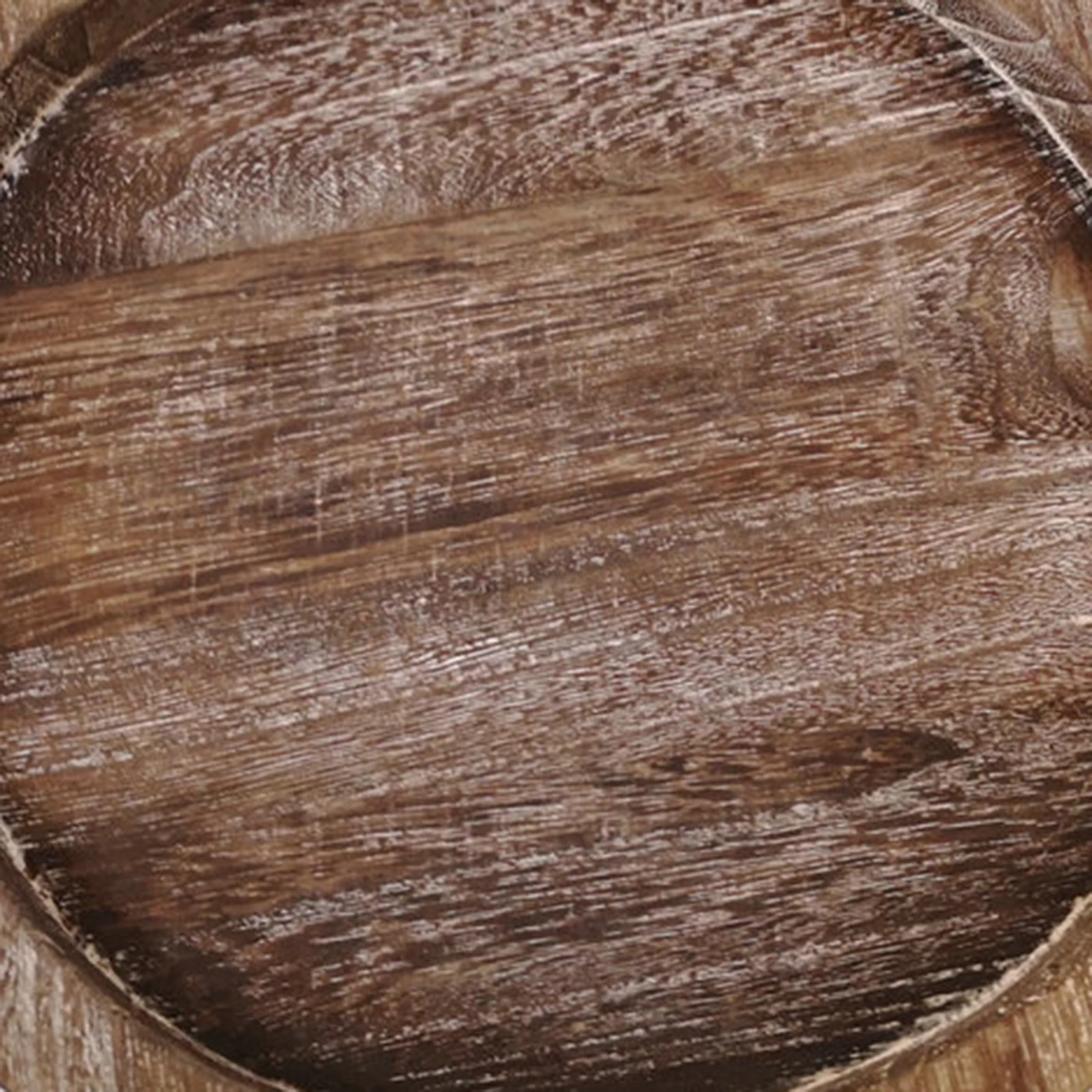 Round Natural Wooden Tray Wood Plate Tea Food Server Dishes Water Drink Dish Bamboo Display Tray for Tea Bread Fruit