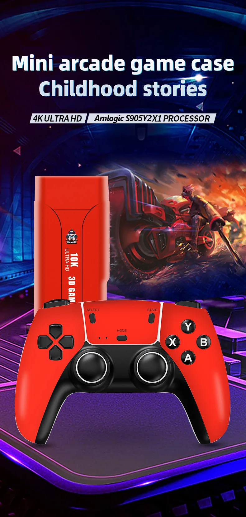 وحدة تحكم ألعاب منزلية لاسلكية G1 بنظام مزدوج أركيد PSP 4K عالية الوضوح مجموعة صندوق ألعاب تلفزيون بروتوكول الإنترنت #6