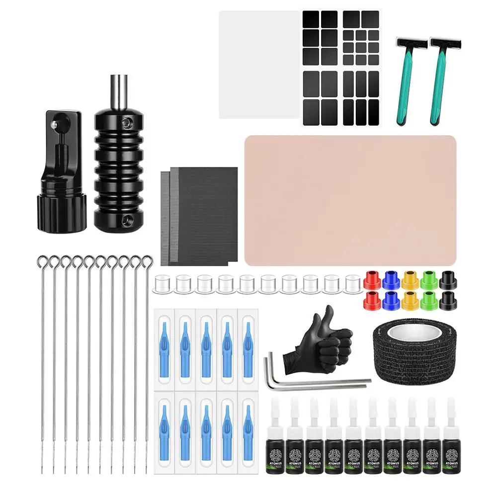 

1 set Tattoos Multi Functional Pen Holder for Beginner Practice Body Tools Storage Rack Tattoos Kit Needle Set