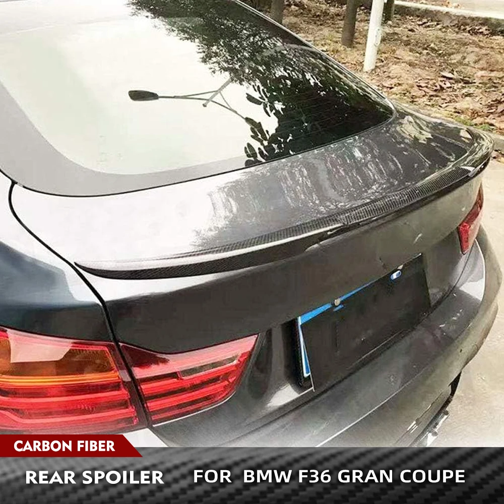 F36 Auto Racing Hinten Stamm Spoiler Boot Lip Flügel Spoiler Für BMW 4 Serie F36 Gran Coupe 2014-2019 Real Carbon Fiber Racing Lip