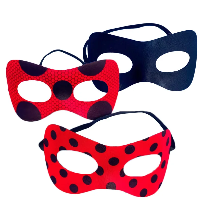 Halloween Polka Dot Ladybug Mask Simple Gift for Adults and Children, Boys and Girls, Performance Stage Costume Props