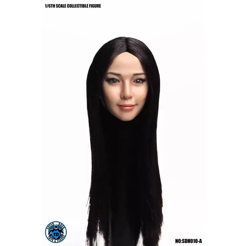 SUPER canard SDH010 1/6 tête de fille asiatique sculptée en PVC modèle pour 12 ''Tbleague Phicen JIAOUL femme soldat Action BodyDoll