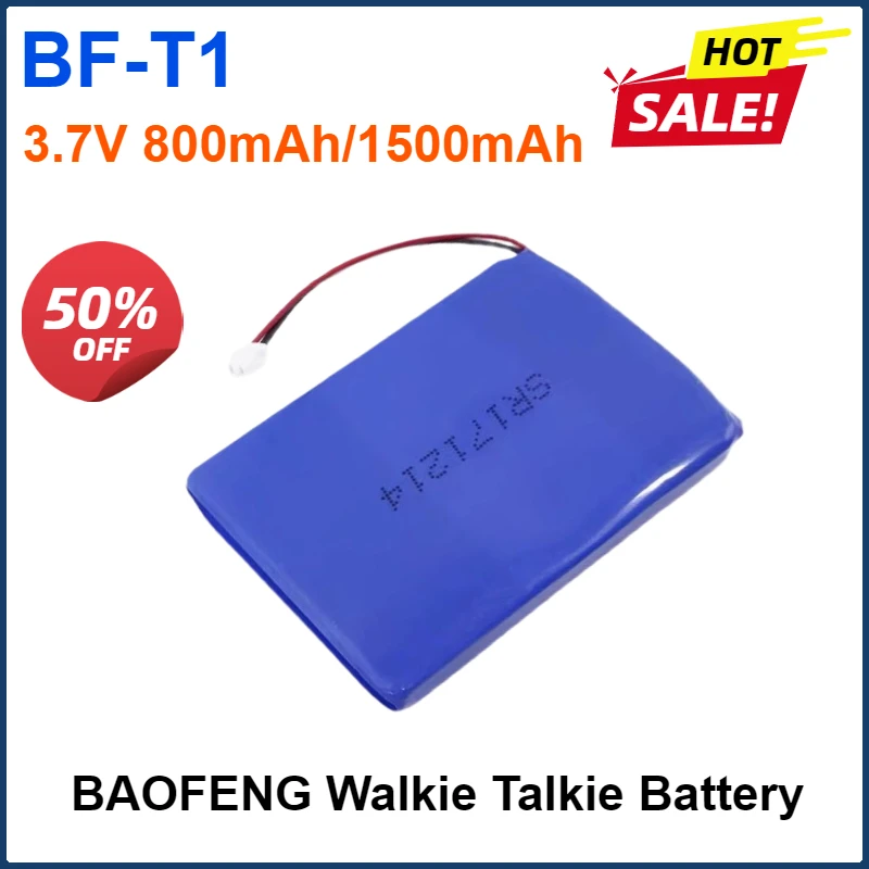 3.7V  2PCS BF-T1 Baofeng Walkie Talkie Battery Charger For Old/new BF-T1 Walkie Talkie Spare Parts mini Accessories battery