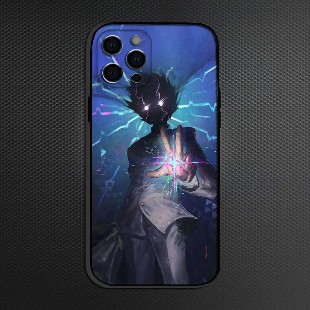 حافظة هاتف M-Mob P-Psycho 100 الشهيرة لهواتف iPhone 16,15,14,13,12,11 Plus، Pro Max، أخرى غطاء أسود ناعم