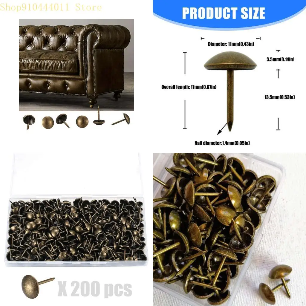 

28GF Professional 11x17 мм антикварные металлические обтекания декоративная мебель ногти для реставрации и украшения стула
