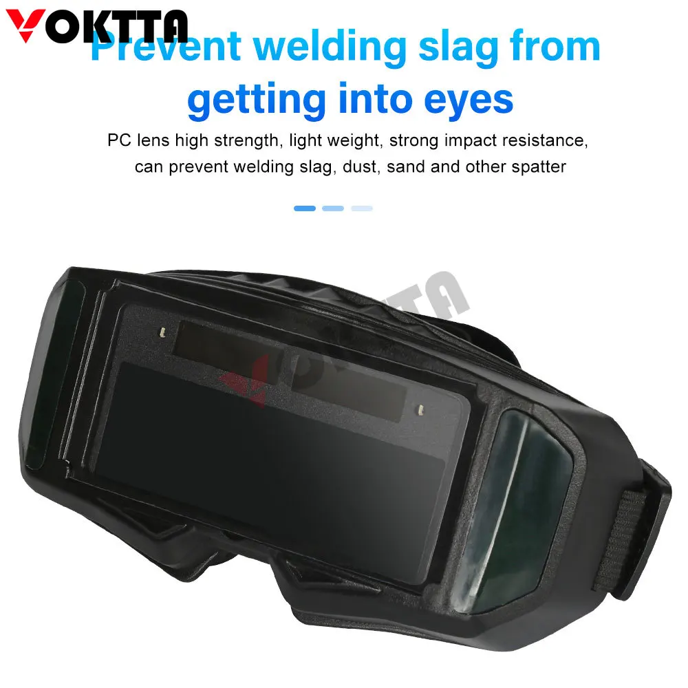 Welding GogglesAutomatic Darkening Dimming Welding Glasses Anti-glare Argon Arc Welding Glasses Welder Eye Protection Goggles