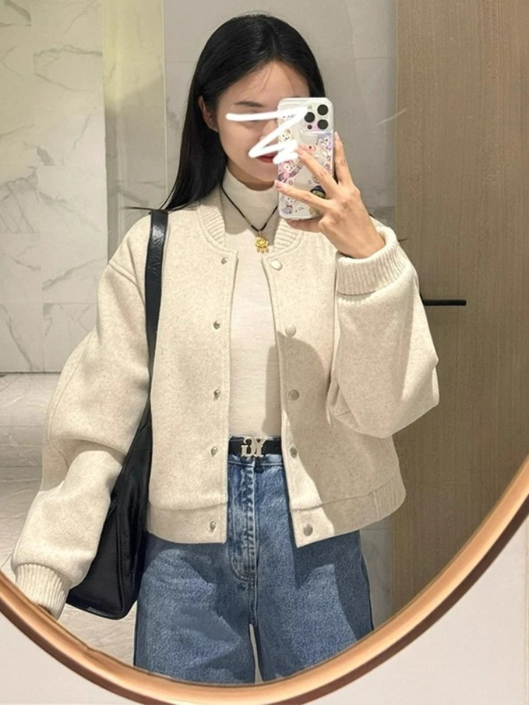 Early Autumn High-end Baseball Jacket Women's Short Jacket Top Jacket Outerwear