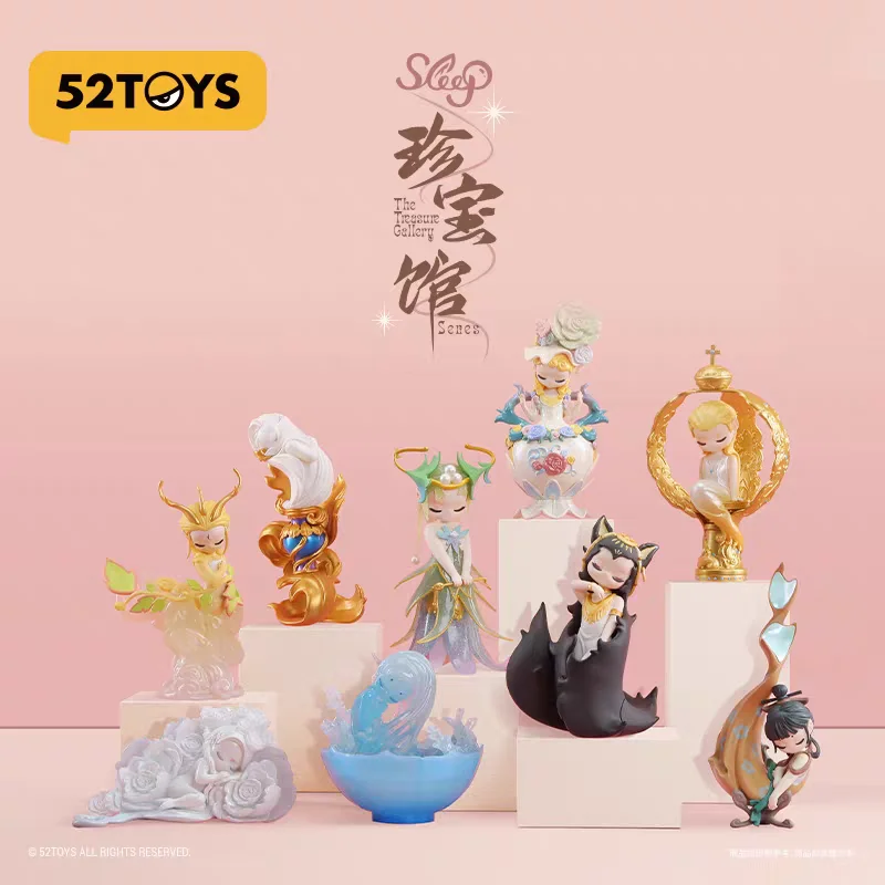 

52toys Sleep The Treasure Gallery Series Blind Box Creative Toys Doll Anime Figure Cute Doll Desktop Ornament Collect Gifts