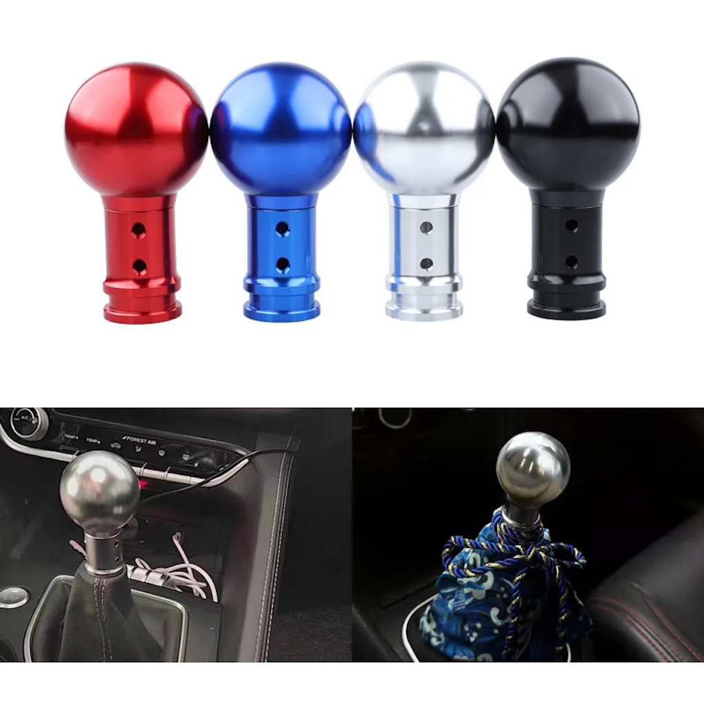 العالمي سيارة الألومنيوم والعتاد التحول المقبض ناقل الحركة شيفتر عصا المقبض رافعة كرة الرأس MT في المقابض #2