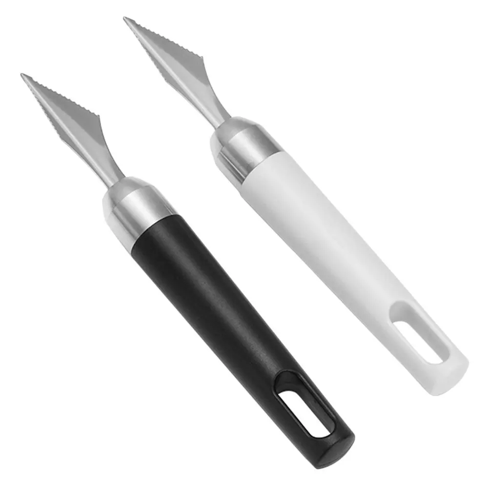 2Pcs Stainless Steel Fruit Cutter Carving Tool DIY Creative Food Craft Kit Engraving Cutter for Melon Potato Vegetable