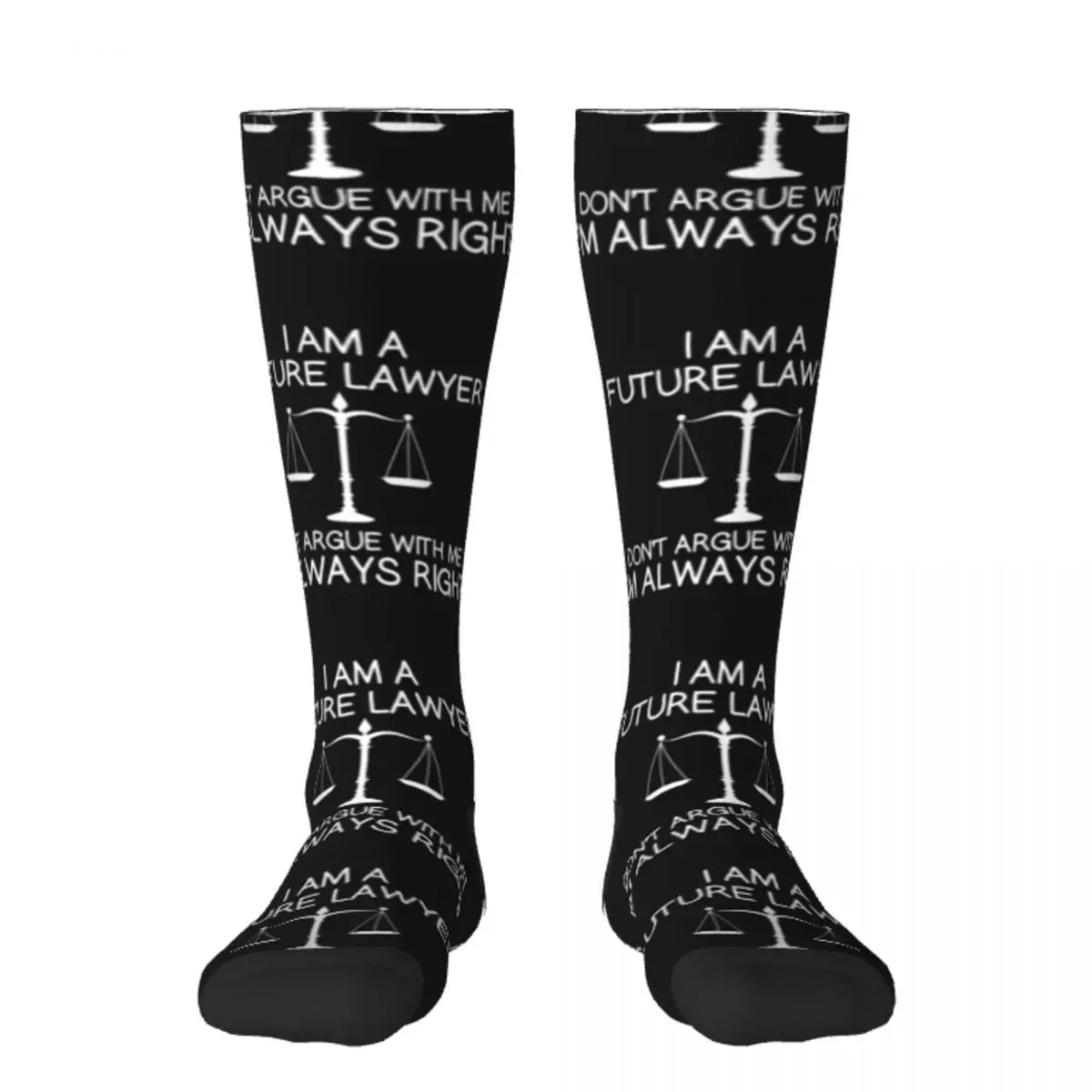 I Am A Future Lawyer Don't Argue With Me I'm Always Right Socks floor floral Crossfit Boy Child Socks Women's