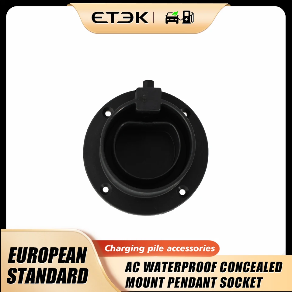 ETEC EV 충전기 플러그 홀더 스탠드 (타입 2 GB-T 표준 전기차 충전기 벽걸이 브래킷 소켓용) 썸네일 6