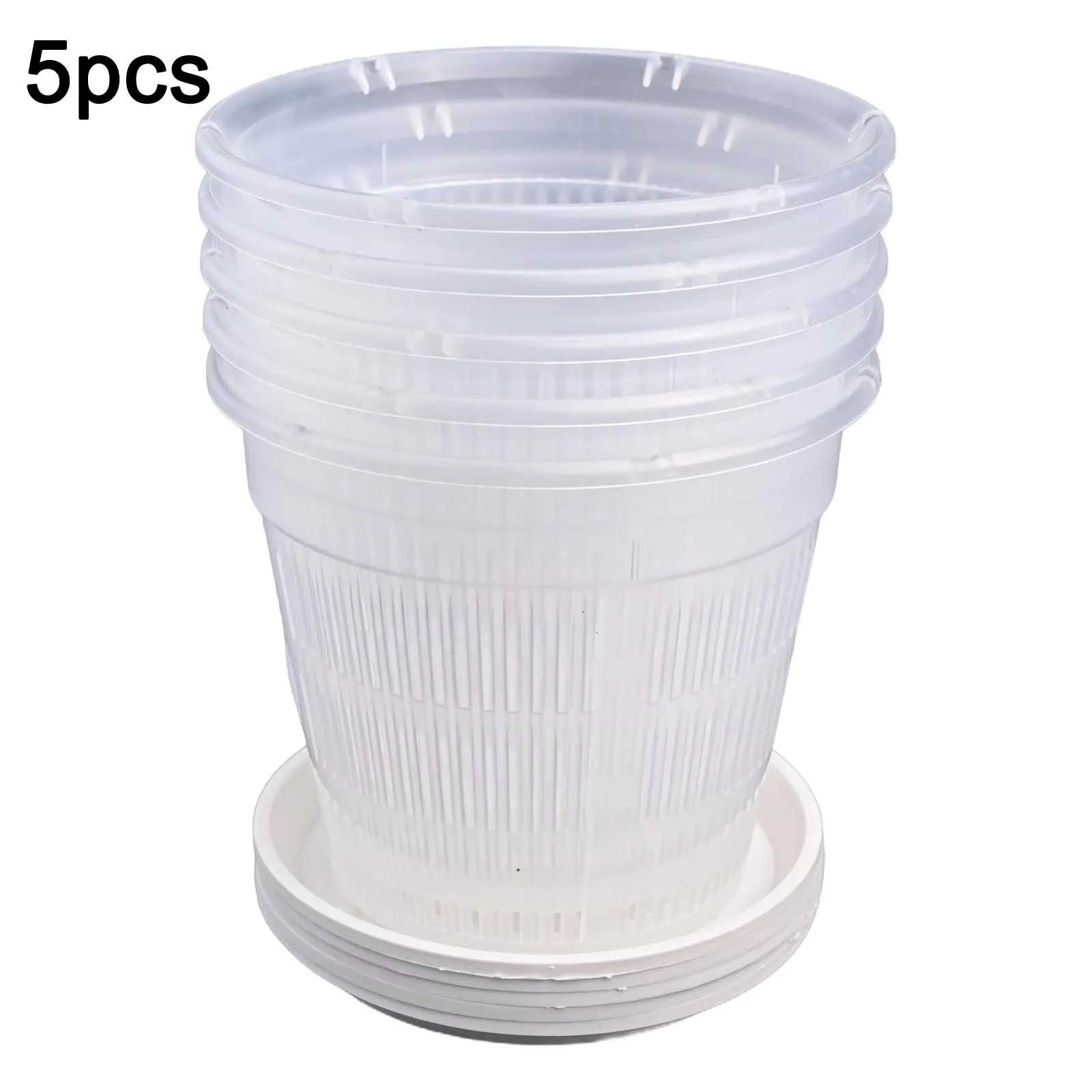 

Цветочный горшок с поддонами, прозрачный цветочный горшок для декора интерьера, 19*16 см, для комнатных растений, многофункциональный, устойчивые поддоны для трав