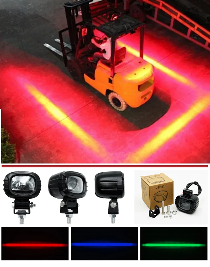 LED round Ball High-Intensity Forklift Warning Light Engineering Area Safety Reversing Boundary Limit Indicator Light