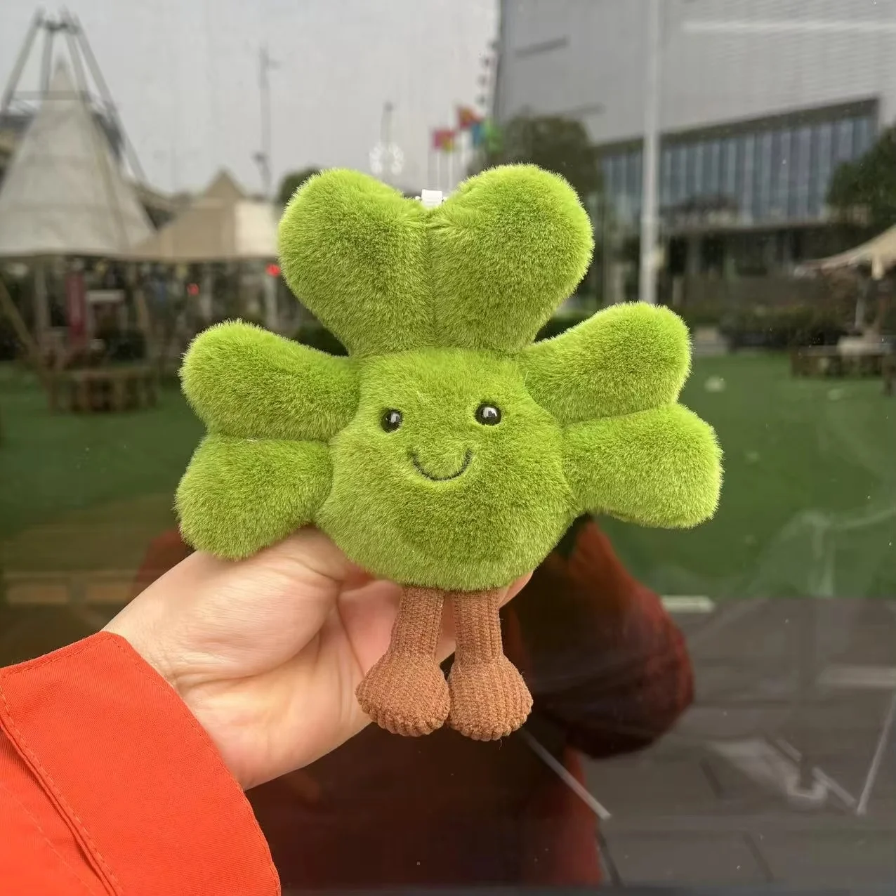 Jellycat-muñeco de Hockey, Mini mochila de felpa, juguete de peluche de grano de café, diseño de trompeta pequeña, regalo Ideal para niños, fanáticos de la película