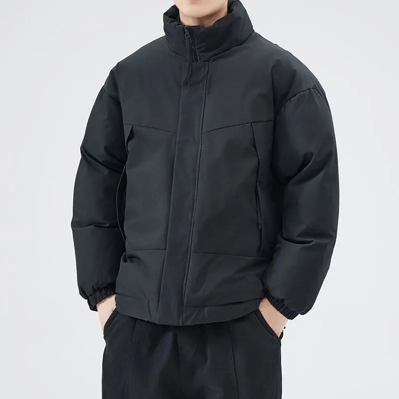 American Sweatshirt Men's Cotton-padded Jacket Winter Cotton Coat Trendy Versatile Warm Outerwear Ropa Hombre