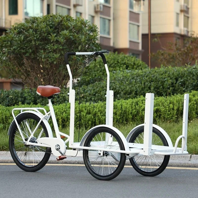 Reverse donkey tricycle pedal bicycle, stall car, stall mobile snack car