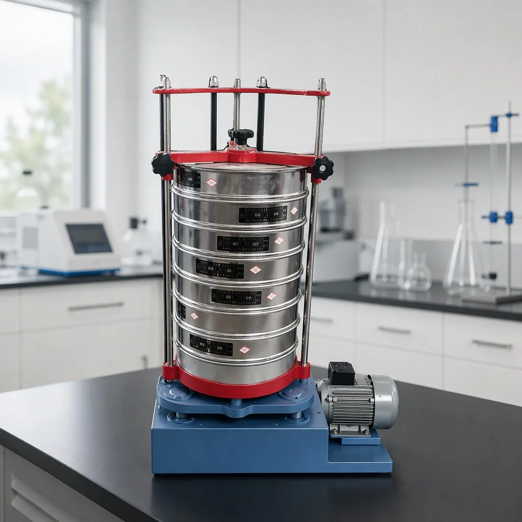 Circular Motor Standard Sieve Shaker Vibrating Screen Machine for Lab Sand Soil Aggregate Testing