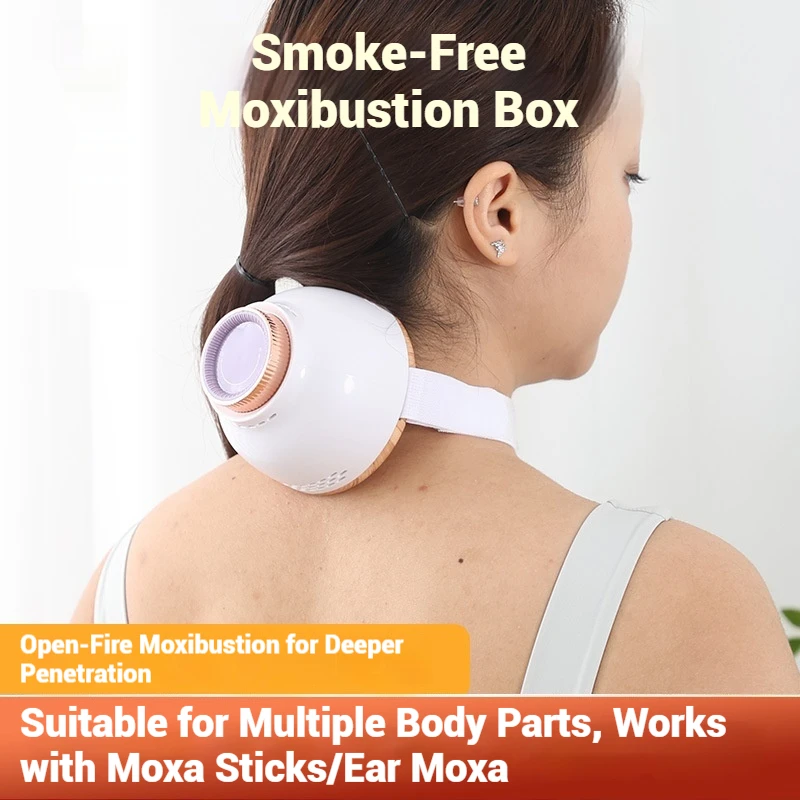 Smokeless Upgraded Mini Moxibustion Box - Multi-Function Fumigator for Open-Flame Suspended Moxibustion, Portable Jar for Home