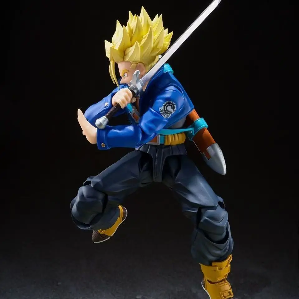 Dragon Ball Trunks Anime Figures SHF Trunks Boy From Future Collection Model Action Figure Toys Birthday Gifts Decor ornament