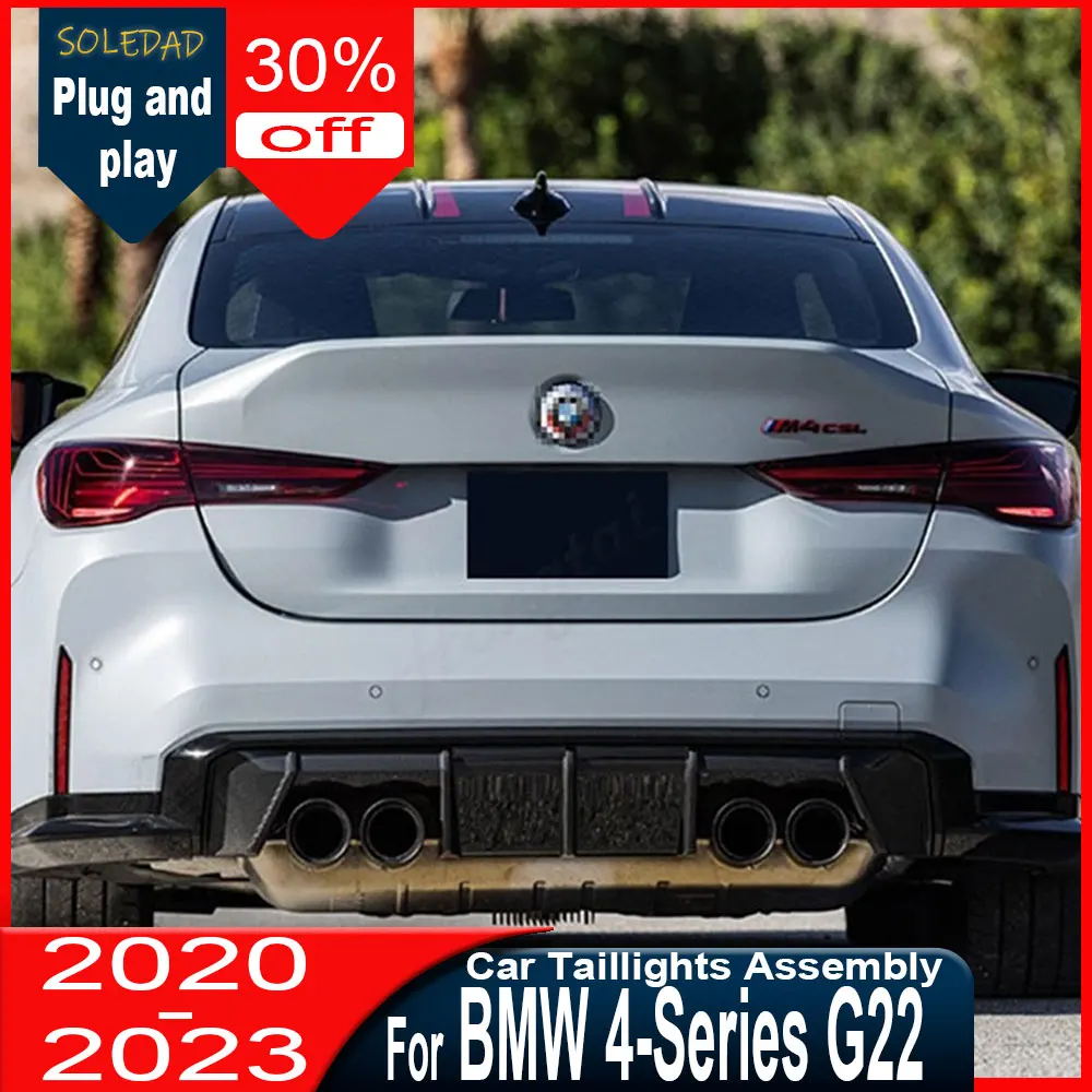 Car Taillight Assembly LED Dynamic Tail Light For 2020-2023 BMW 4 Series G22 G23 G26 G82 M4 CSL brake light backup light