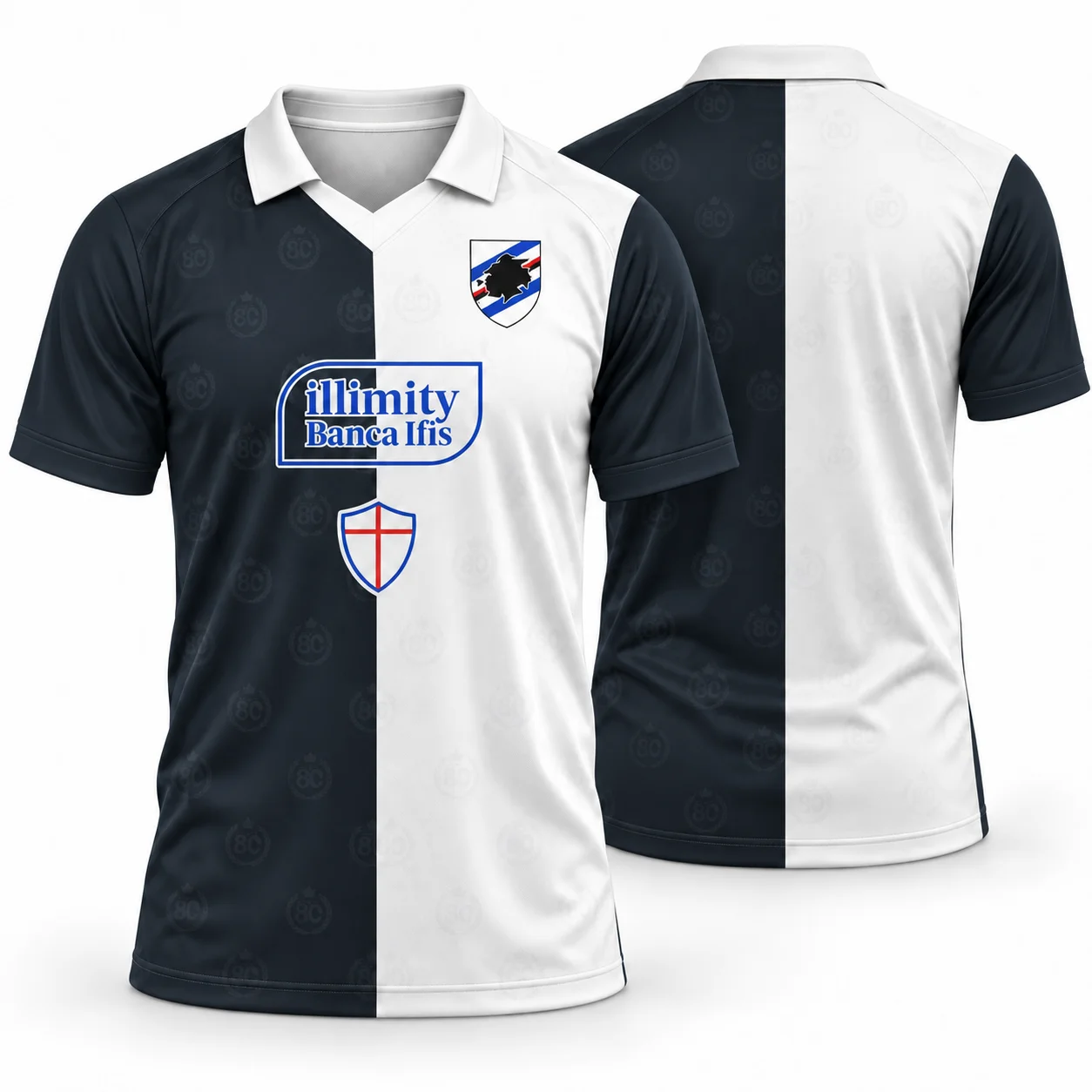 Retro 26-27 Sampdoria Soccer Jersey Football Training Uniforms Men Short Sleeve Football  Match V T-shirt Men Women Clothing Top
