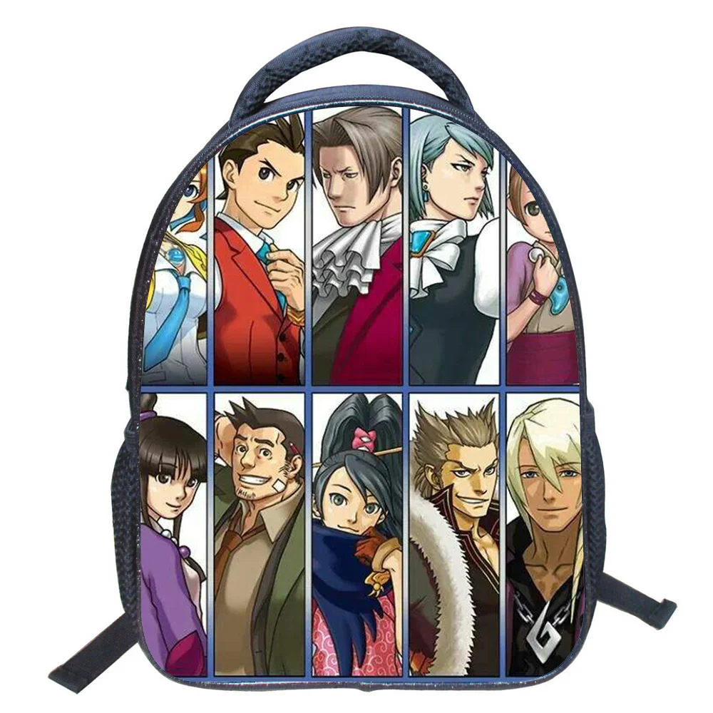 Ace Attorney Backpack Games School Bags Neutral Child Backpacks Children's School magic Bag mans