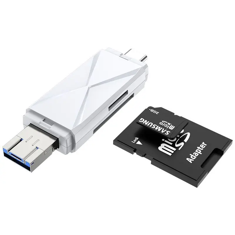 

5 In1 USB Type C Micro HUB Flash Disk OTG Adapter SD TF Memory Card Reader for Computer Mobile Phone Laptop Tablet