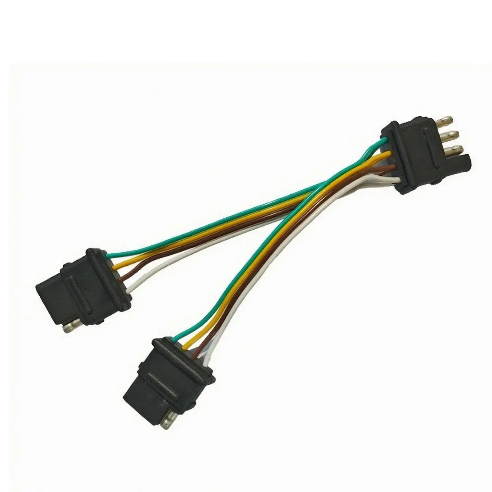 Wiring Harness Plug-Andconnect Pin Flat Trailer Connector Adapter Compact
