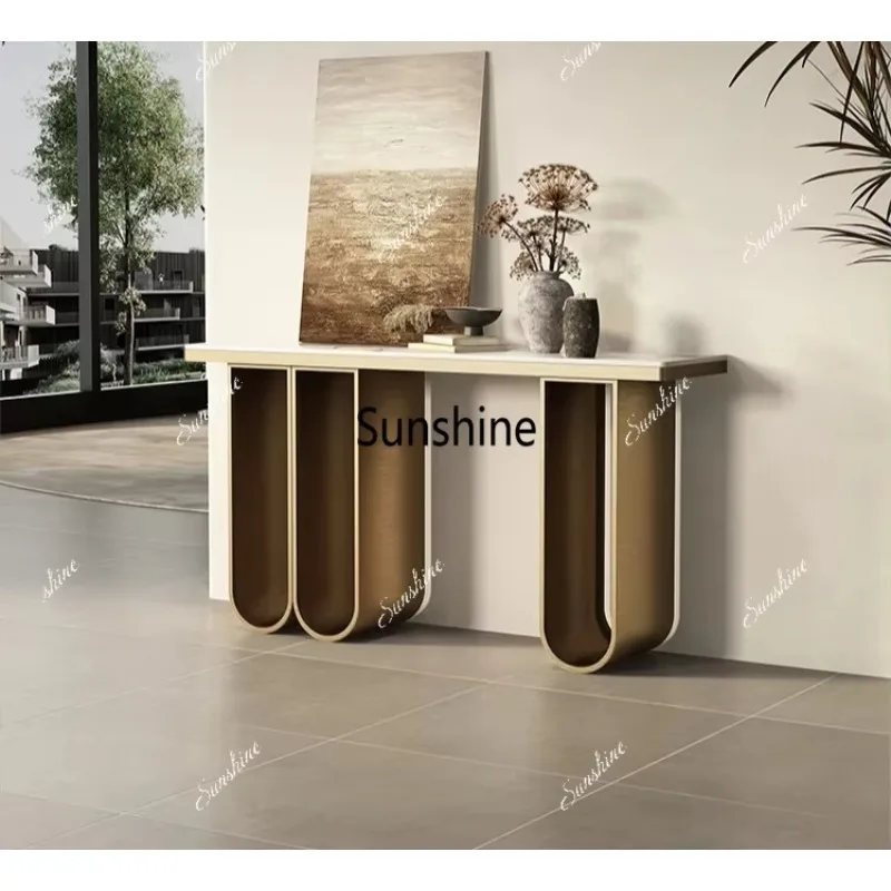 Industrial Italian Console Table Luxury Rustic Design Aesthetic Console Table Premium Beauty Meuble Salon Furniture Living Room