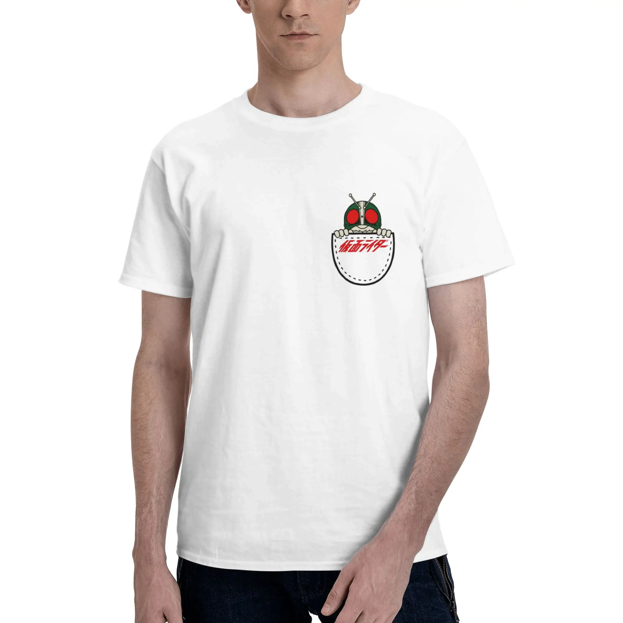 Kamen Rider 2 Funny 100% Cotton T-Shirt Bandai Tops Tees For Men