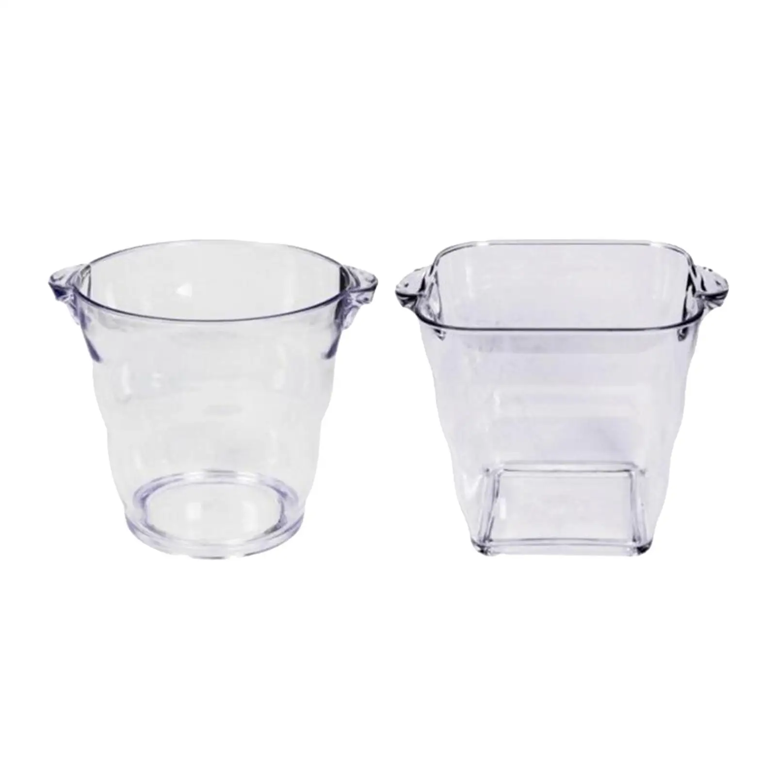 Ice Cube Container, Acrylic Ice Tub Portable Champagne Bottle,Champagne Wine Bucket for Parties Restaurant Beach Party Party