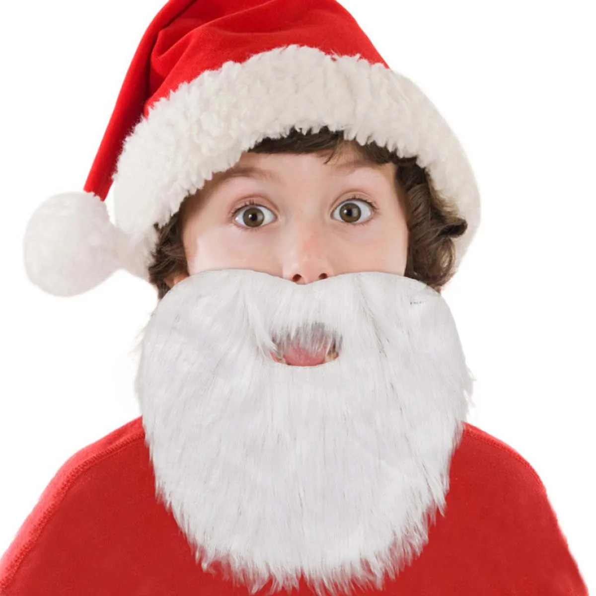3 pçs festivo papai noel barba branco traje acessório para festa de natal das mulheres dos homens role play decoração do feriado