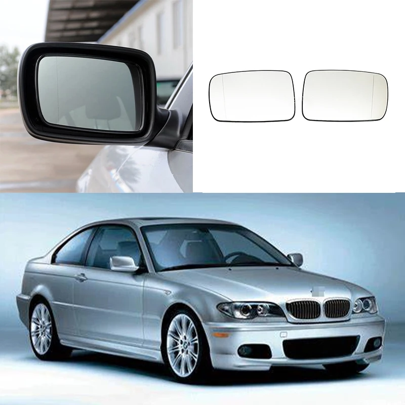 

Suitable for BMW 3 Series E46 Coupe 7 Series E65 E66 E67 Left and Right Heated Reversing Lens Car Rearview Mirror Glass